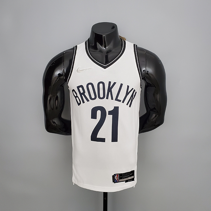 75th Anniversary ALDRIDGE#21 Brooklyn Nets White NBA Jersey-1333907