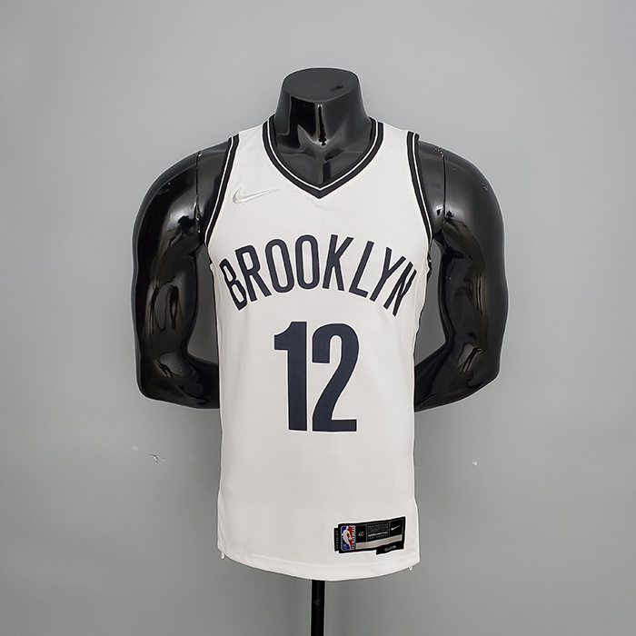 75th Anniversary Harris #12 Brooklyn Nets White NBA Jersey-9181555