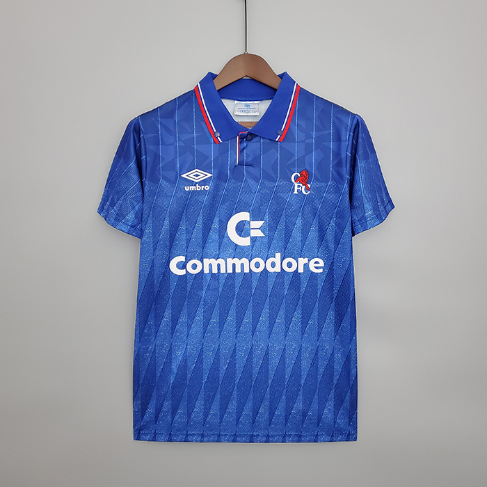 Retro Chelsea 89/91 home Jersey version short sleeve-1879081