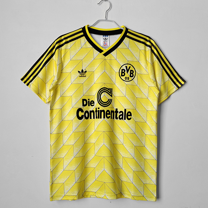 1988 Retro Borussia Dortmund Home Jersey version short sleeve-8555802