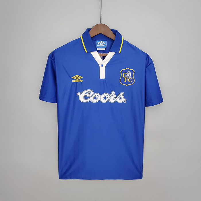 95/97 Retro Chelsea home Jersey version short sleeve-8601318