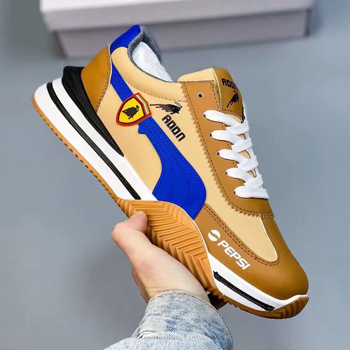 Cabinet Clunky Sneaker ulzzang ins Running Shoes-Khkai/Blue-6185004