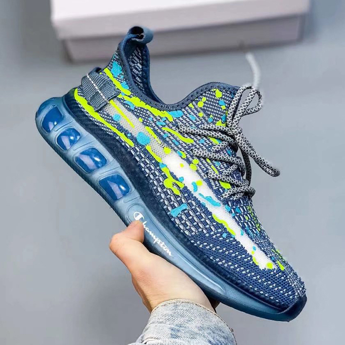 Kanye Yeezy Boost Cabinet Clunky Sneaker ulzzang ins Running Shoes-Navy Blue/Gray-1331155