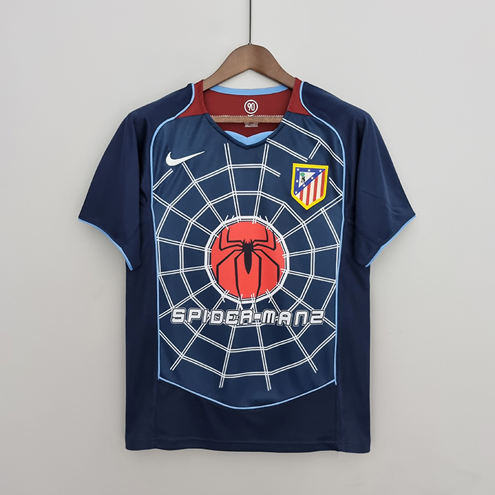 Retro 04/05 Atletico Madrid away Jersey version short sleeve-2402173