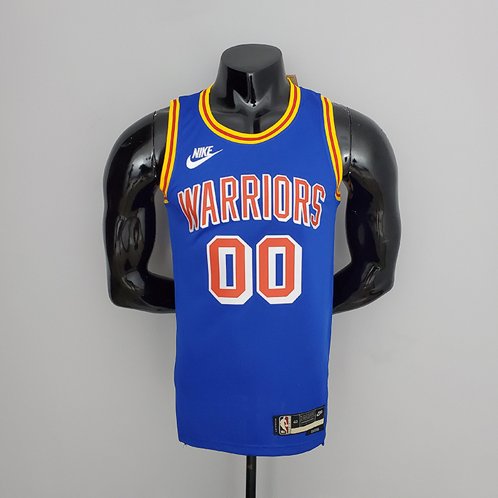 75th Anniversary Cuminga #00 Warriors Vintage Blue NBA Jersey-7543750
