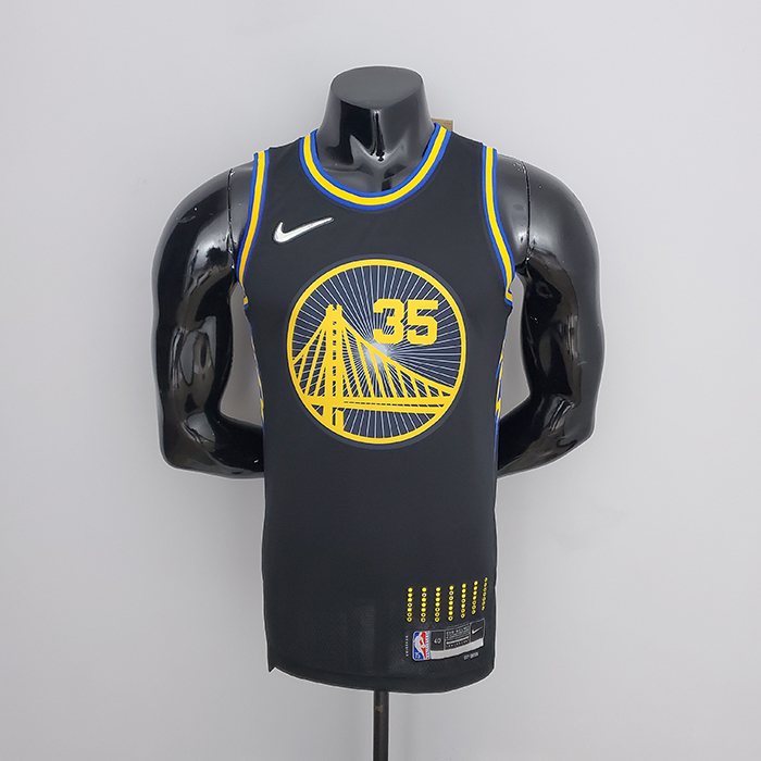 2022 Season Durant #35 Warriors City Edition Black NBA Jersey-4658440