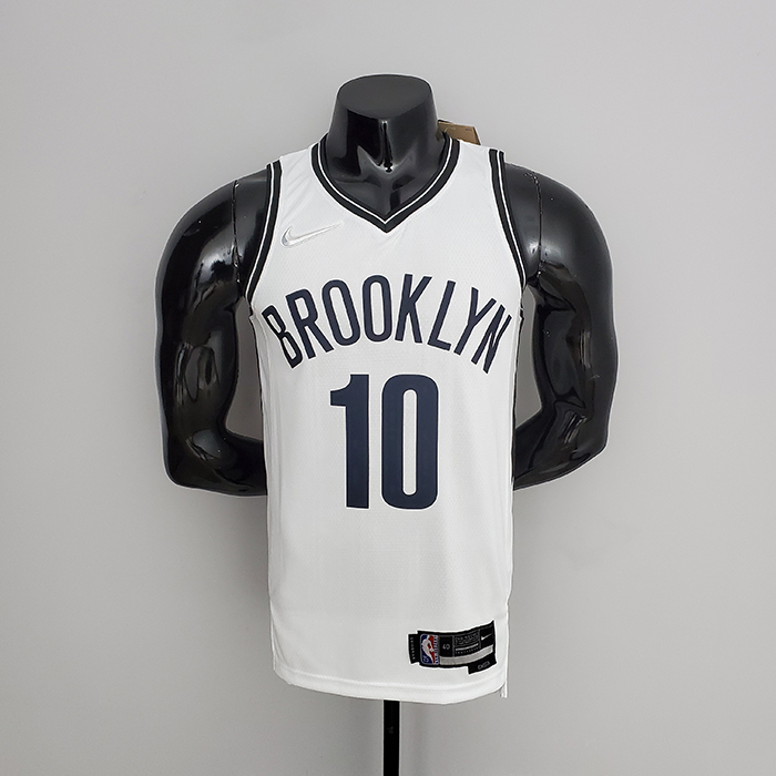 75th Anniversary Simmons #10 Brooklyn Nets White NBA Jersey-9704247