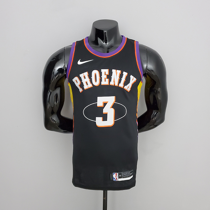 2022 Season Paul #3 Suns City Edition Black NBA Jersey-6785311