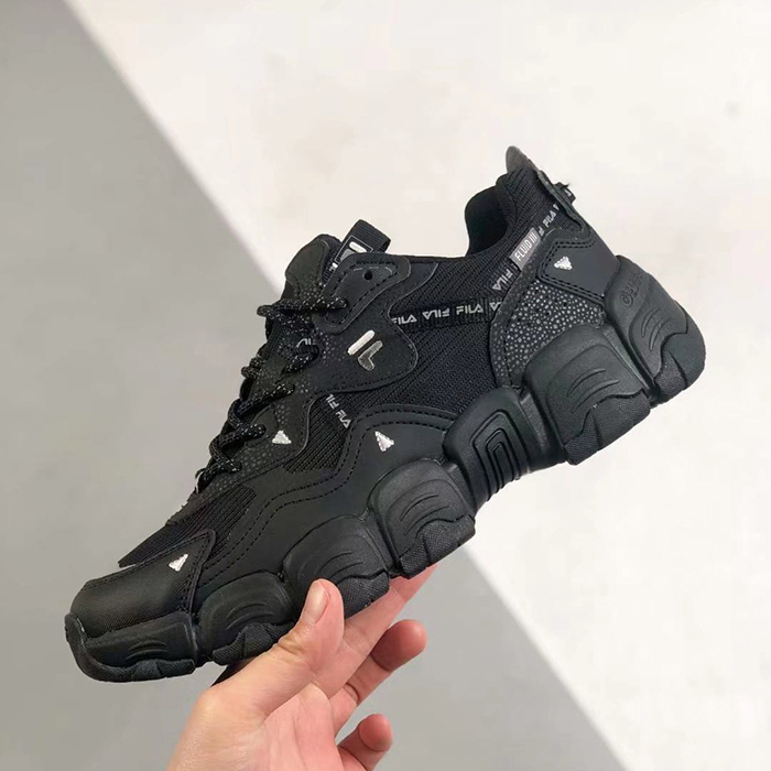 Retro Clunky Sneaker ulzzang ins Running Shoes-All Black-723830