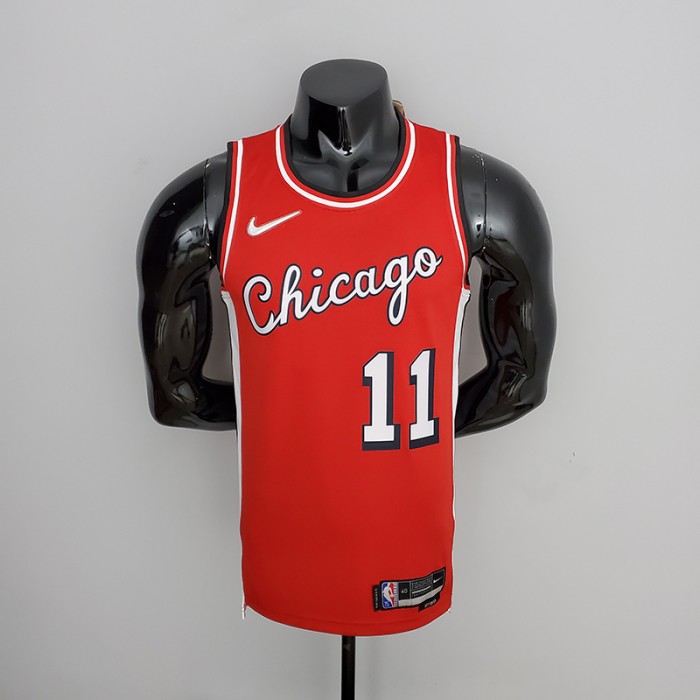 75th Anniversary 2022 Season Chicago Bulls DeROZAN#11 City Edition Red NBA Jersey-2406932