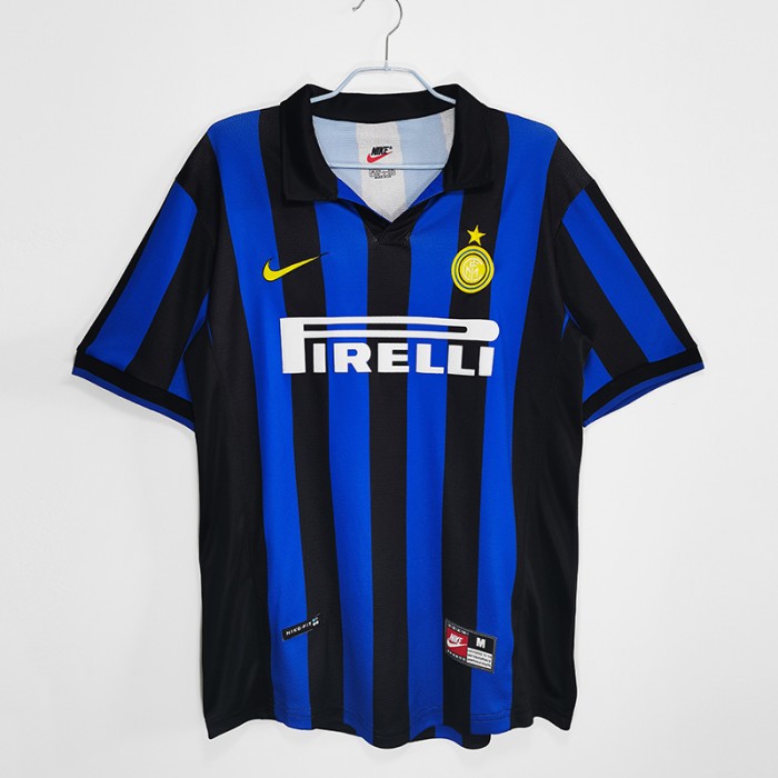 1998/99 Inter Milan Reteo Home Blue Jersey version short sleeve-468362