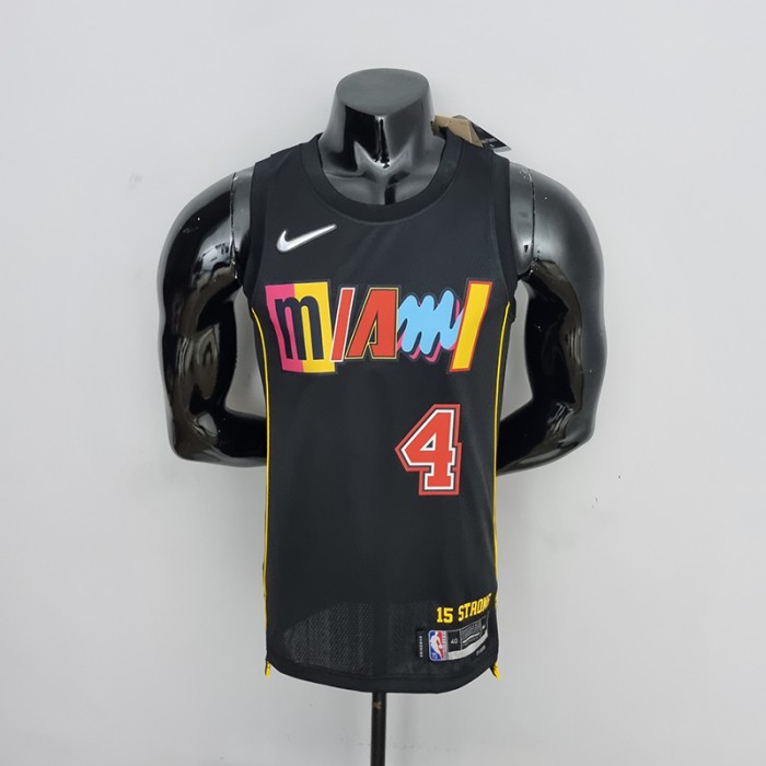 2022 Oladipo #4 Miami Heat City Edition NBA Jersey-938581