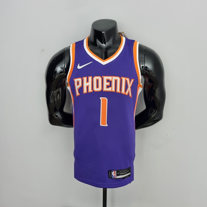 75th Anniversary Booker #1 Phoenix Suns Purple NBA Jersey-3395962