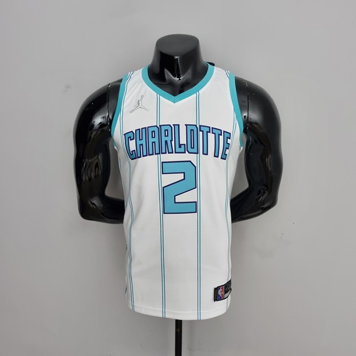 75th Anniversary Ball #2 Charlotte Hornets White NBA Jersey-4667799