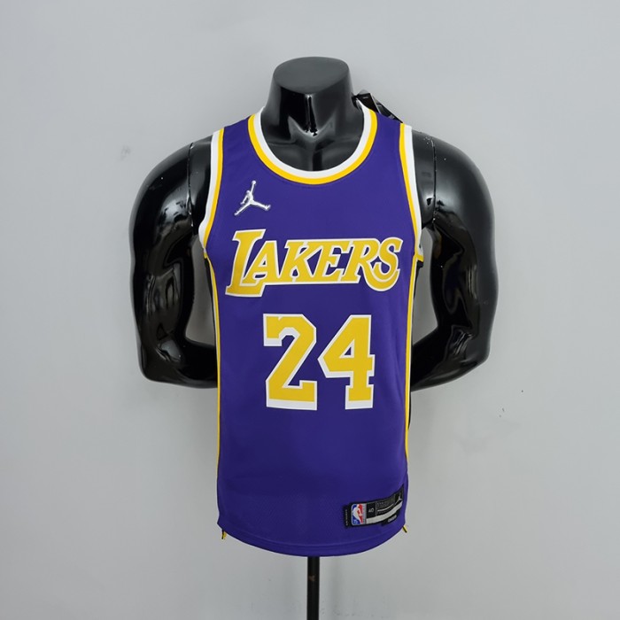 75th Anniversary BRYANT#24 Los Angeles Lakers Jordan Purple NBA Jersey-194034