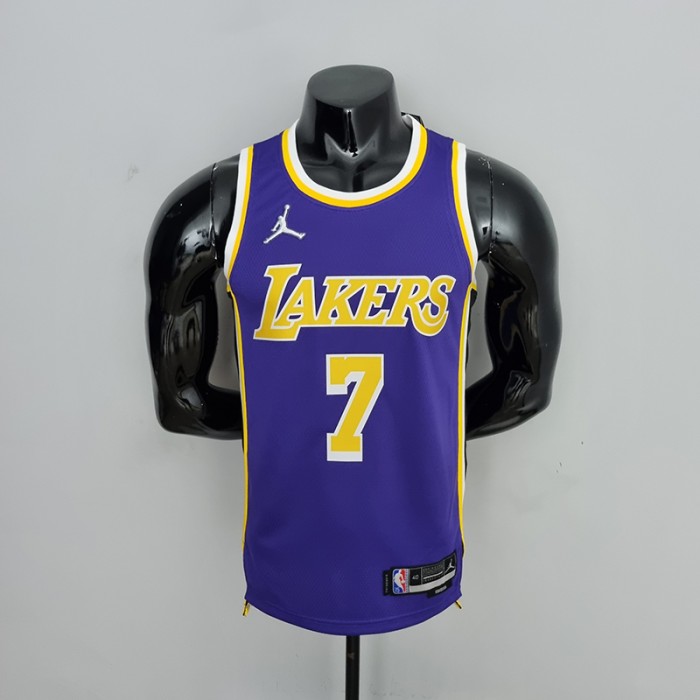 75th Anniversary Anthony #7 Los Angeles Lakers Jordan Purple NBA Jersey-8941144