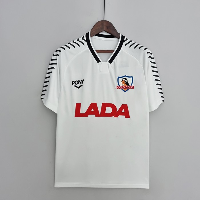 Retro 1992 Colo Colo home Jersey version short sleeve-5210349
