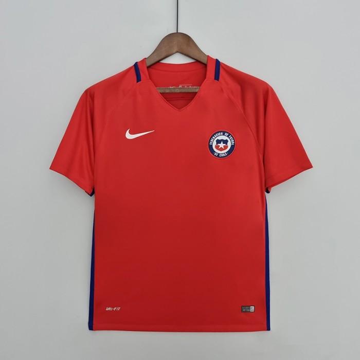 16/17 Retro chile home Red Jersey version short sleeve-2328774