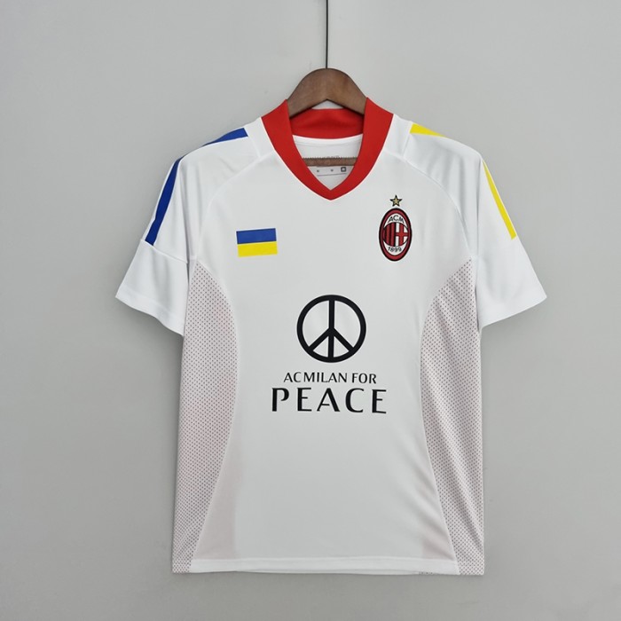 Retro 02/03 AC Milan away Champions League Final Edition Jersey version short sleeve-5605894