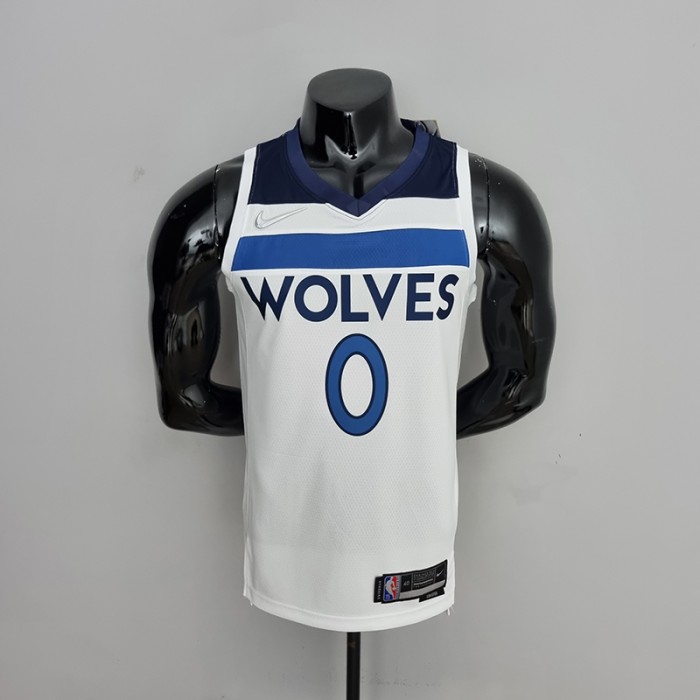 75th Anniversary Minnesota Timberwolves Russell #0 Royal White NBA Jersey-8454726