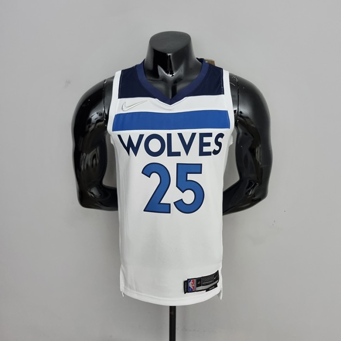 75th Anniversary Minnesota Timberwolves Rose #25 Royal White NBA Jersey-5038732