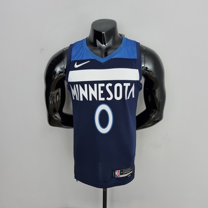 75th Anniversary Minnesota Timberwolves Russell #0 Royal Blue NBA Jersey-5156331