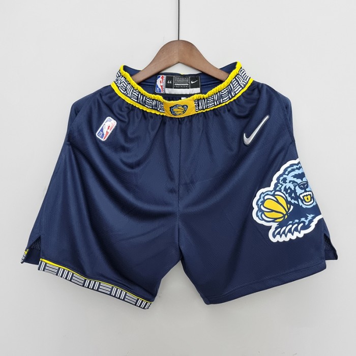 2022 Memphis Grizzlies Urban Edition Royal Blue Shorts NBA-5621803