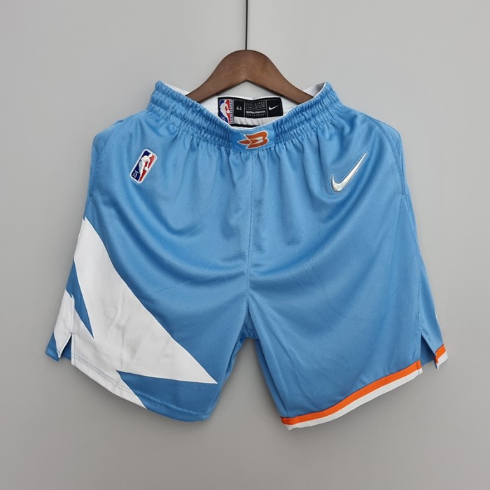 2022 Los Angeles Clippers City Edition Blue NBA Shorts-2676476