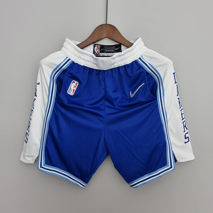75th Anniversary Los Angeles Lakers Blue NBA Shorts-1306580