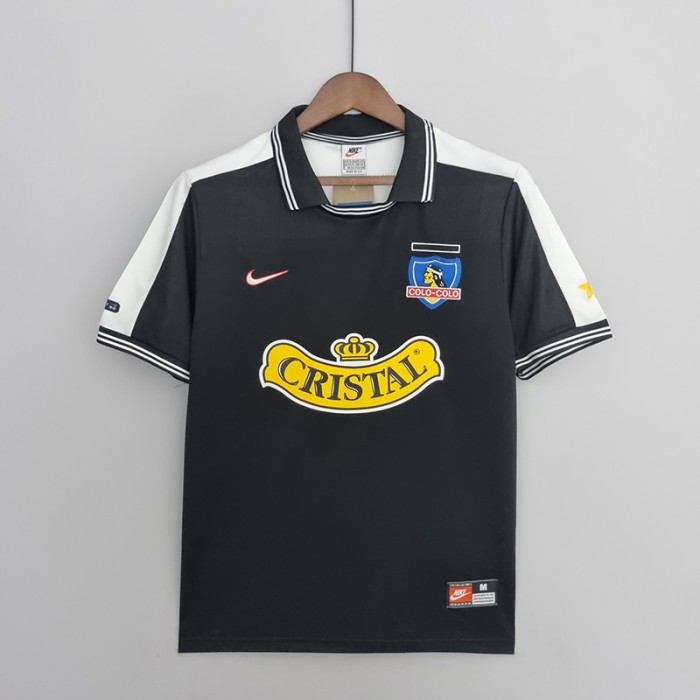 Retro 1992 Colo Colo away Black Jersey version short sleeve-9836442