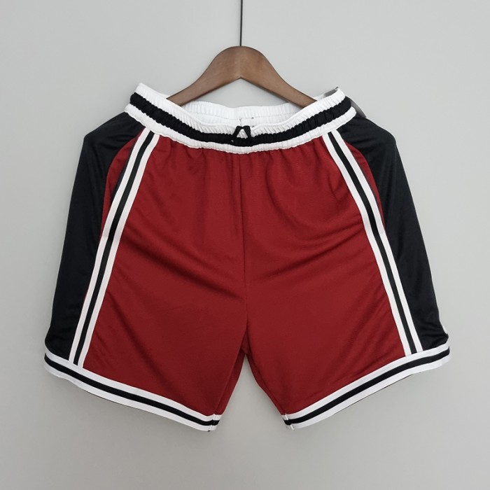 2022 Miami Heat NBA US Training Shorts Red Black-2490422