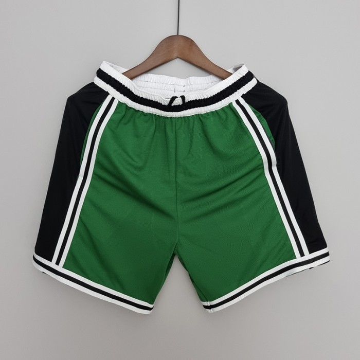2022 Boston Celtics NBA US Training Shorts Green Black-2013328