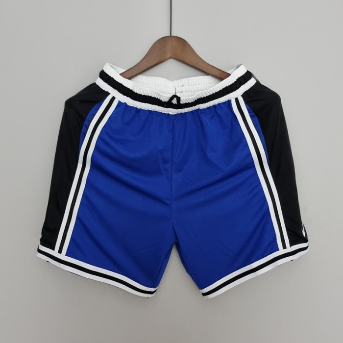 2022 Philadelphia 76ers NBA US Training Shorts Blue Black-6559174