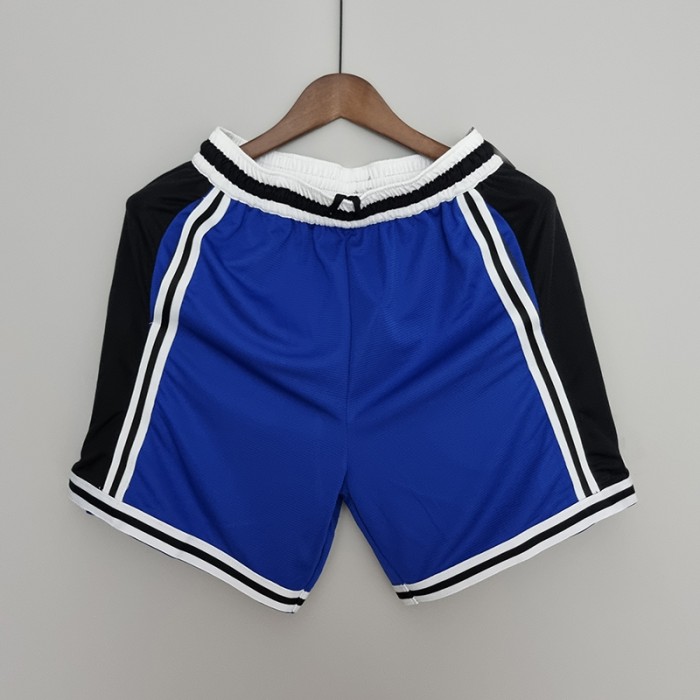 2022 Los Angeles Clippers NBA US Training Shorts Blue Black-8656265