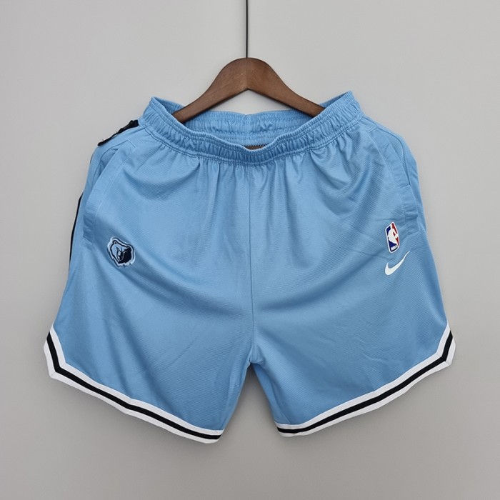 2022 Memphis Grizzlies NBA US Training Shorts Blue-2502576