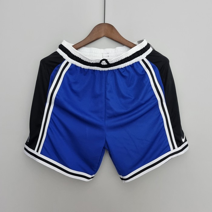 2022 Dallas Mavericks NBA US Training Shorts blue black border-5173397