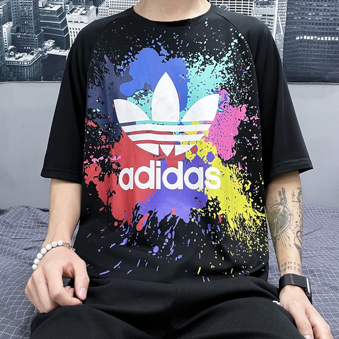 Fashion Summer Short sleeve T-shirt-Black-7818700