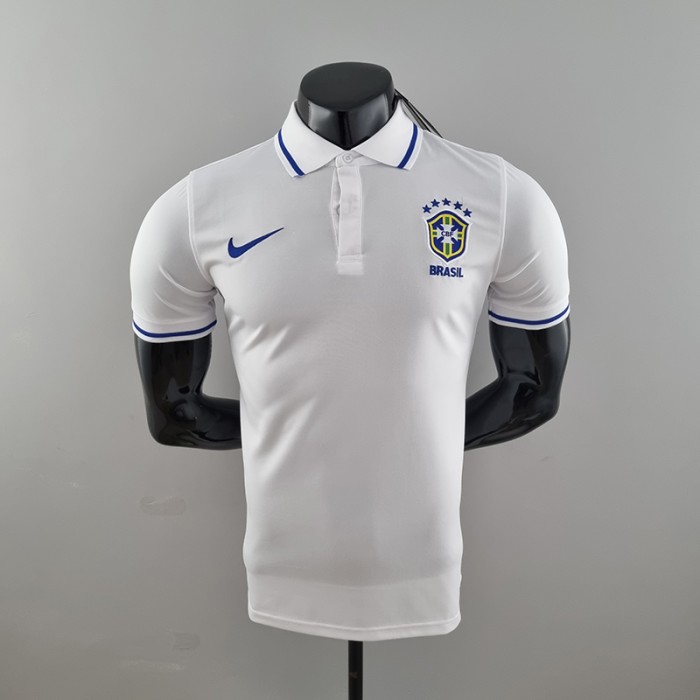 POLO Brazil White Jersey version short sleeve-4391221