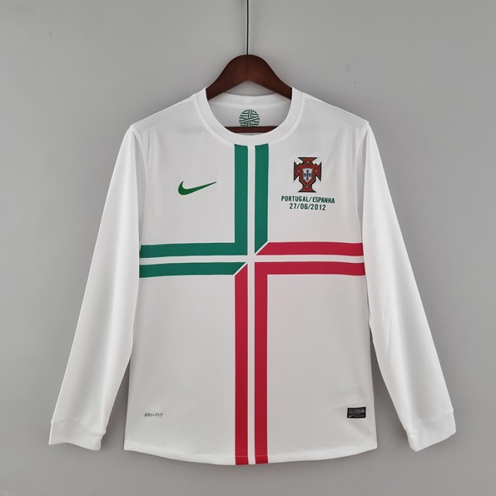 Retro portugal 2012 long sleeve away Jersey version Long sleeve-6688603