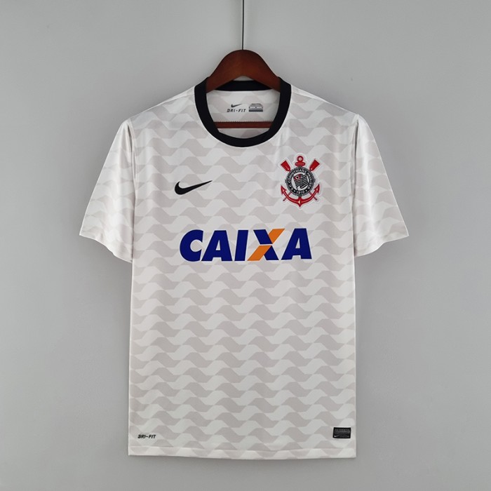 Retro Corinthians 2012 Home White Jersey version short sleeve-6297469