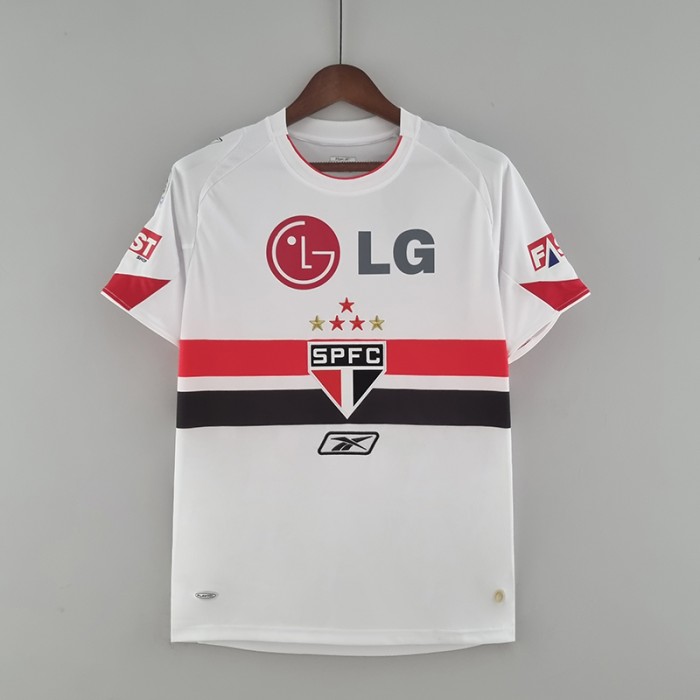 Retro sao paulo 2006 home White Jersey version short sleeve-2437002