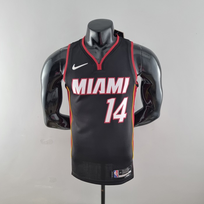 75th Anniversary Miami Heat HERRO#14 black NBA Jersey-1535591