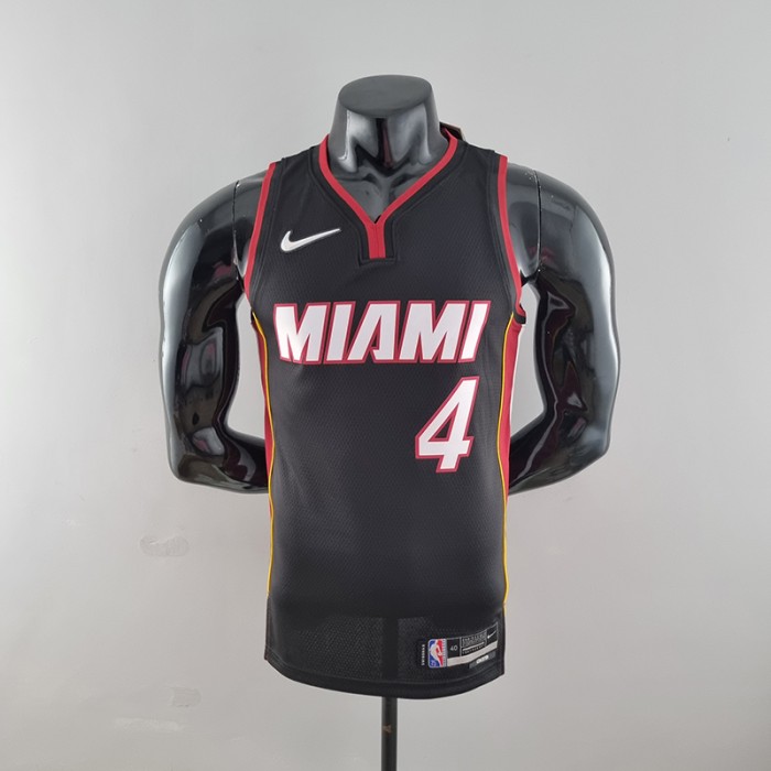 75th Anniversary Miami Heat OLADIPO#4 black NBA Jersey-2446218