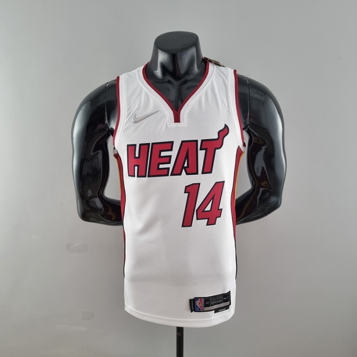 75th Anniversary Miami Heat HERRO#14 White NBA Jersey-4207142