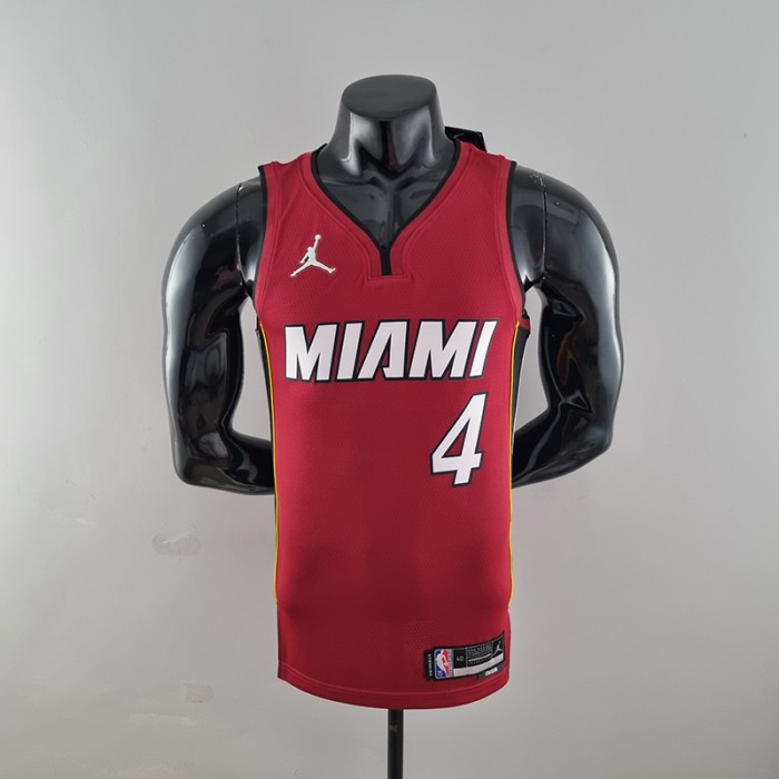 75th Anniversary Miami Heat Jordan OLADIPO#4 Burgundy NBA Jersey-4980857