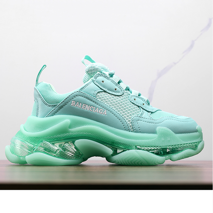 Balenciaga Triple S Sneaker 17FW ins Running Shoes-Light Green-702645
