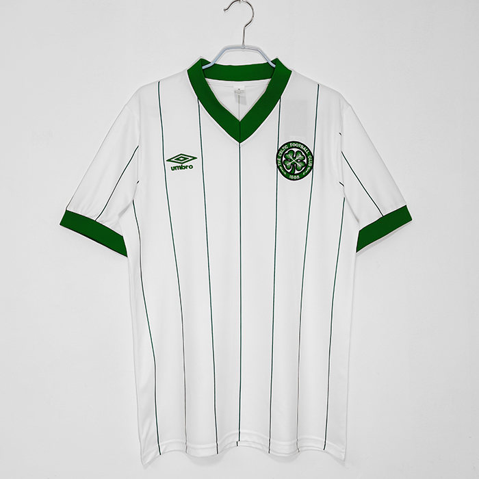 1984/86 Retro Celtics Away White Green Jersey version short sleeve-2607407