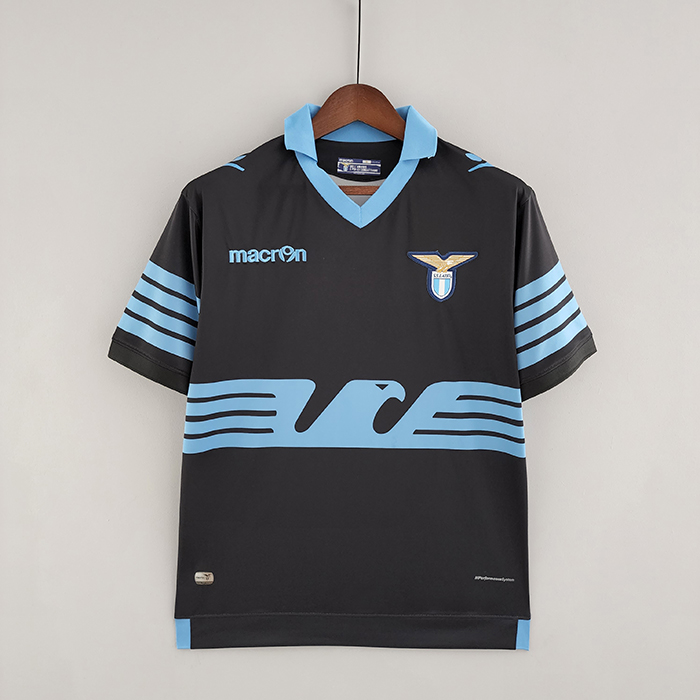 Retro 15/16 Lazio away Black Blue Jersey version short sleeve-229331