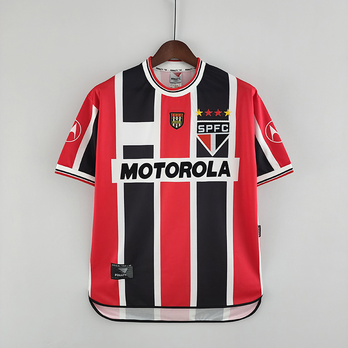 Retro sao paulo 2000 away Jersey version short sleeve-3692643