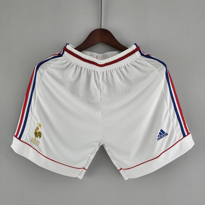 Retro Shorts France 1998 White Jersey Shorts-7215442